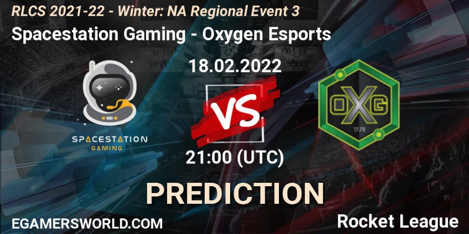 Spacestation Gaming - Oxygen Esports: ennuste. 18.02.22, Rocket League, RLCS 2021-22 - Winter: NA Regional Event 3