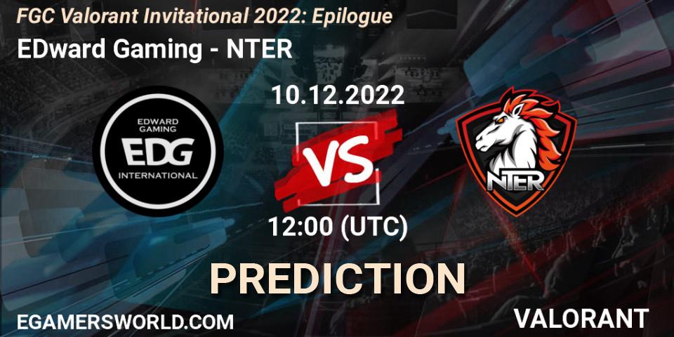 EDward Gaming - NTER: ennuste. 10.12.22, VALORANT, FGC Valorant Invitational 2022: Epilogue