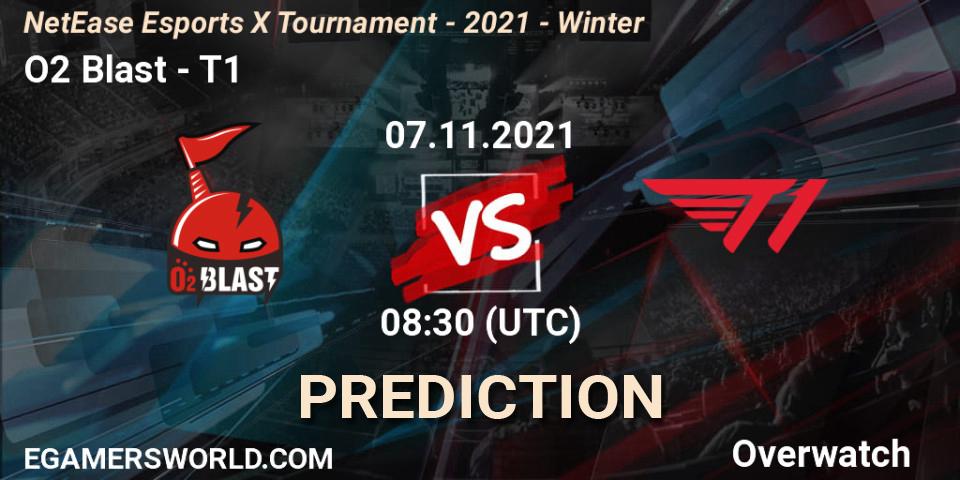 O2 Blast - T1: ennuste. 07.11.2021 at 07:00, Overwatch, NetEase Esports X Tournament - 2021 - Winter