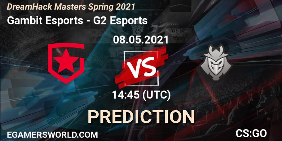Gambit Esports - G2 Esports: ennuste. 08.05.2021 at 14:45, Counter-Strike (CS2), DreamHack Masters Spring 2021