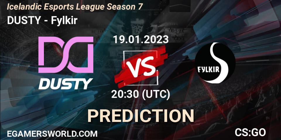 DUSTY - Fylkir: ennuste. 19.01.2023 at 20:30, Counter-Strike (CS2), Icelandic Esports League Season 7