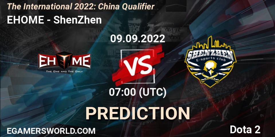 EHOME - ShenZhen: ennuste. 09.09.2022 at 06:28, Dota 2, The International 2022: China Qualifier
