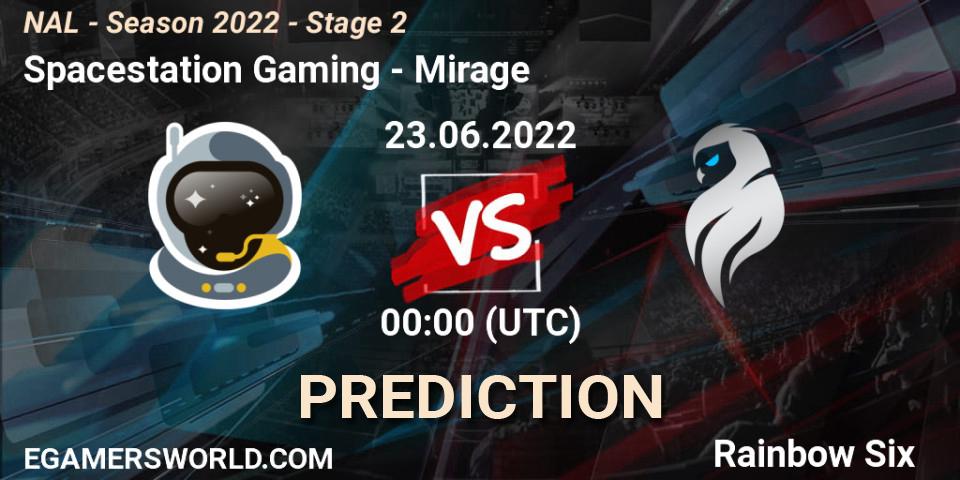 Spacestation Gaming - Mirage: ennuste. 23.06.2022 at 00:00, Rainbow Six, NAL - Season 2022 - Stage 2