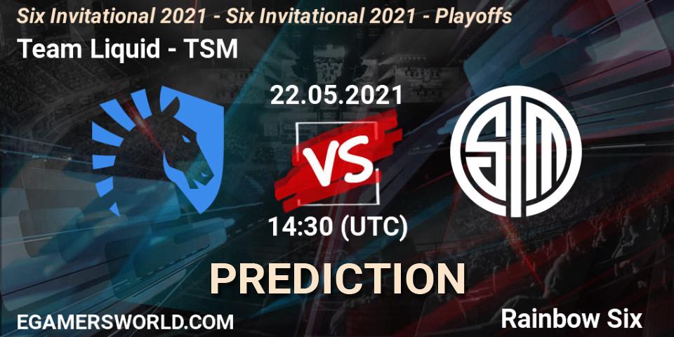 Team Liquid - TSM: ennuste. 22.05.2021 at 14:30, Rainbow Six, Six Invitational 2021 - Six Invitational 2021 - Playoffs