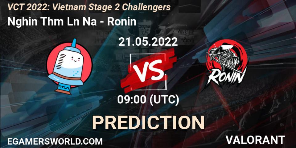 Nghiện Thêm Lần Nữa - Ronin: ennuste. 21.05.2022 at 09:30, VALORANT, VCT 2022: Vietnam Stage 2 Challengers