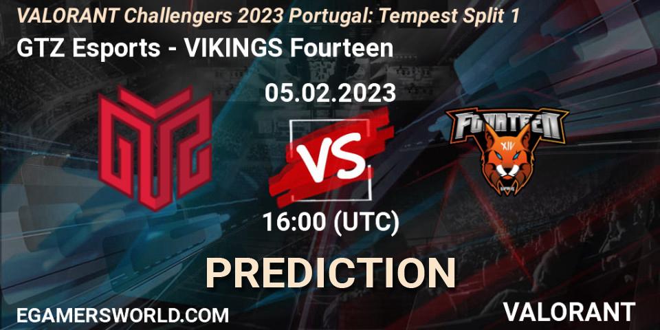 GTZ Esports - VIKINGS Fourteen: ennuste. 05.02.23, VALORANT, VALORANT Challengers 2023 Portugal: Tempest Split 1