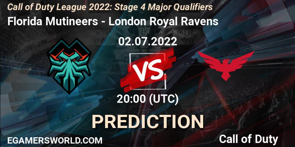 Florida Mutineers - London Royal Ravens: ennuste. 02.07.2022 at 19:00, Call of Duty, Call of Duty League 2022: Stage 4