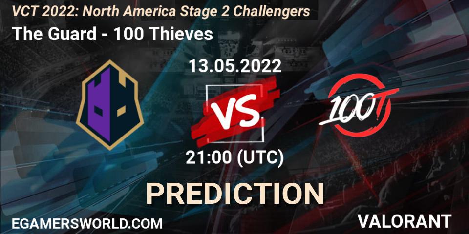 The Guard - 100 Thieves: ennuste. 13.05.2022 at 20:15, VALORANT, VCT 2022: North America Stage 2 Challengers