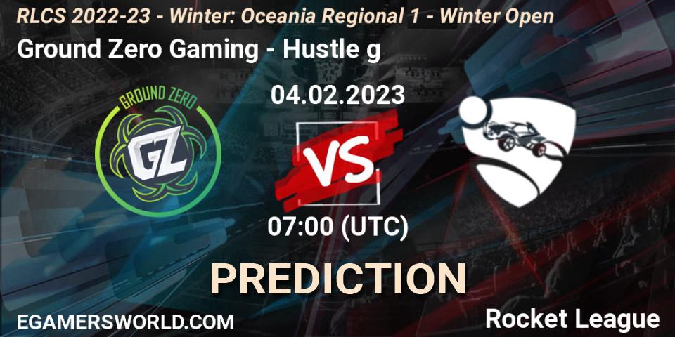 Ground Zero Gaming - Hustle g: ennuste. 04.02.2023 at 08:00, Rocket League, RLCS 2022-23 - Winter: Oceania Regional 1 - Winter Open