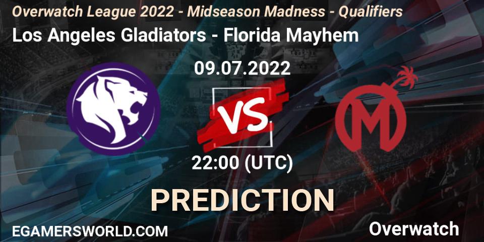 Los Angeles Gladiators - Florida Mayhem: ennuste. 09.07.2022 at 22:45, Overwatch, Overwatch League 2022 - Midseason Madness - Qualifiers