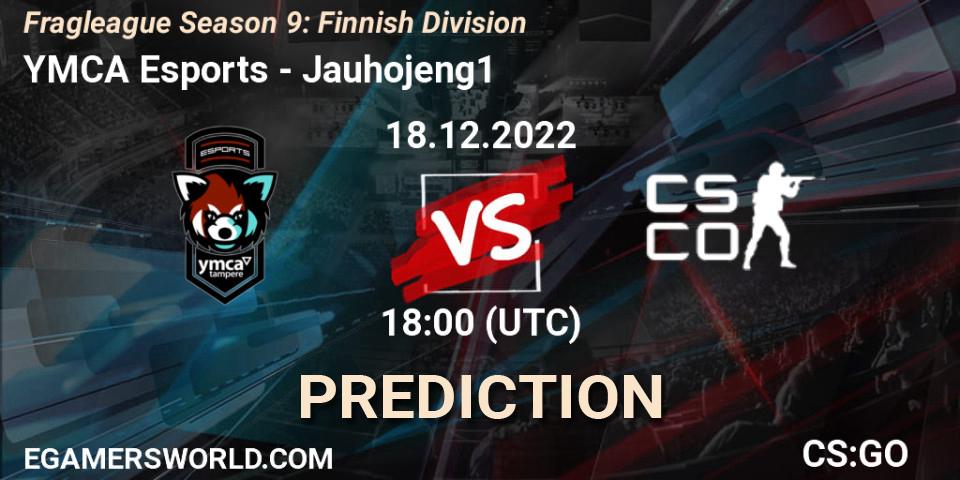 YMCA Esports - Jauhojeng1: ennuste. 18.12.2022 at 18:00, Counter-Strike (CS2), Fragleague Season 9: Finnish Division