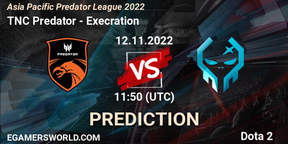 TNC Predator - Execration: ennuste. 12.11.22, Dota 2, Asia Pacific Predator League 2022