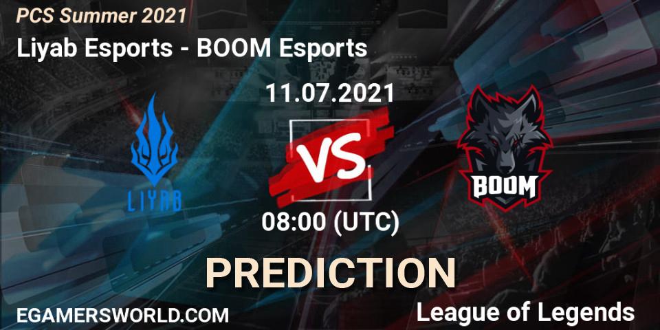 Liyab Esports - BOOM Esports: ennuste. 11.07.2021 at 08:00, LoL, PCS Summer 2021