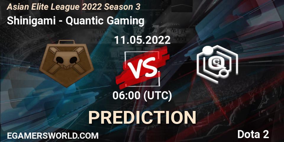 Shinigami - Quantic Gaming: ennuste. 11.05.2022 at 05:53, Dota 2, Asian Elite League 2022 Season 3