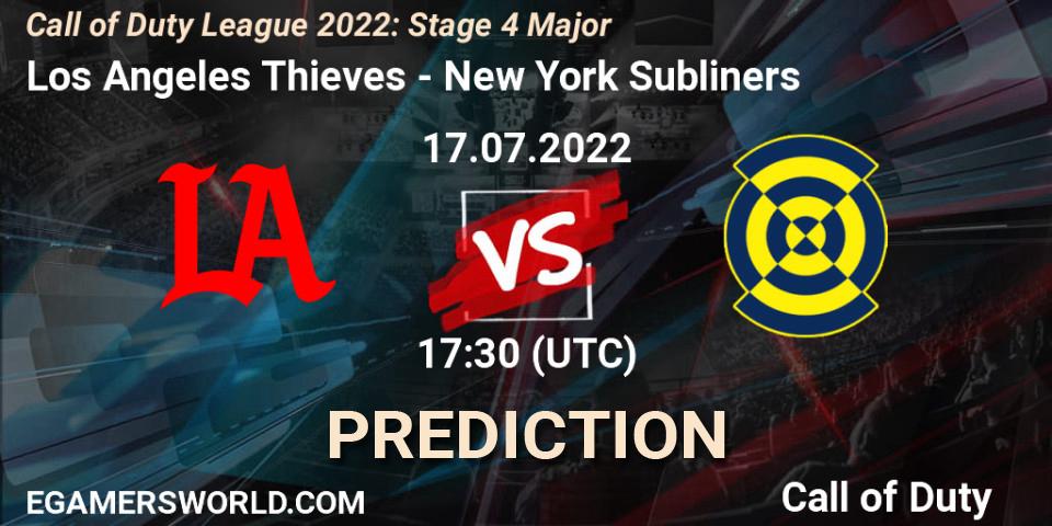 Los Angeles Thieves - New York Subliners: ennuste. 17.07.2022 at 17:30, Call of Duty, Call of Duty League 2022: Stage 4 Major