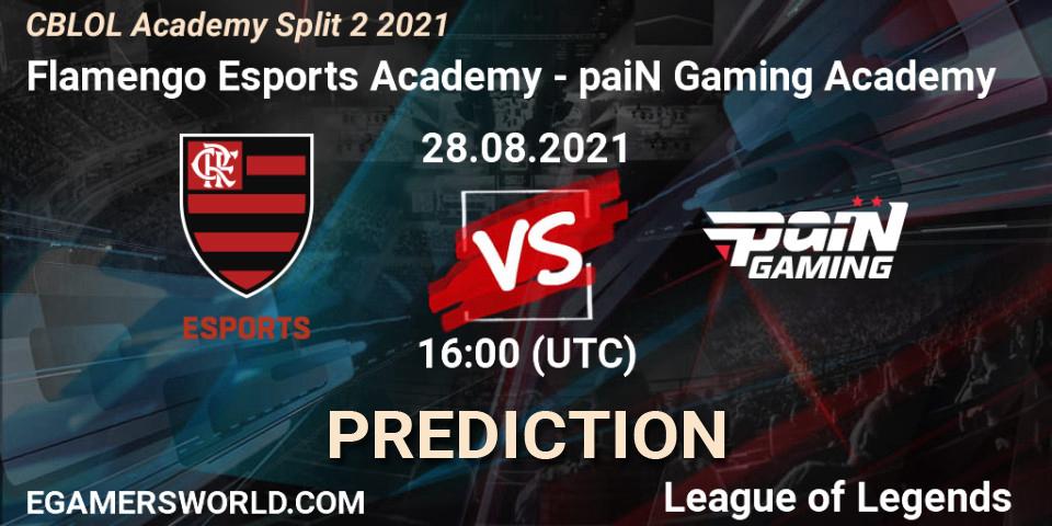 Flamengo Esports Academy - paiN Gaming Academy: ennuste. 28.08.2021 at 16:00, LoL, CBLOL Academy Split 2 2021