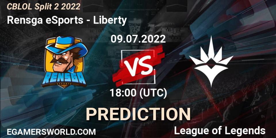 Rensga eSports - Liberty: ennuste. 09.07.22, LoL, CBLOL Split 2 2022