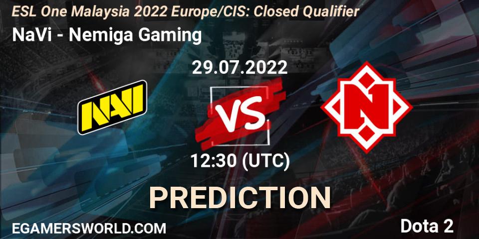 NaVi - Nemiga Gaming: ennuste. 29.07.22, Dota 2, ESL One Malaysia 2022 Europe/CIS: Closed Qualifier
