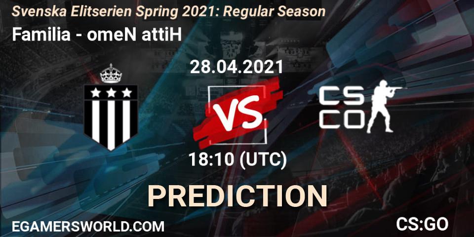 Familia - omeN attiH: ennuste. 28.04.2021 at 18:10, Counter-Strike (CS2), Svenska Elitserien Spring 2021: Regular Season
