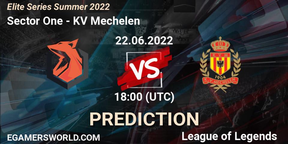 Sector One - KV Mechelen: ennuste. 22.06.2022 at 18:00, LoL, Elite Series Summer 2022