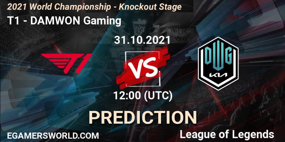 T1 - DAMWON Gaming: ennuste. 30.10.2021 at 12:00, LoL, 2021 World Championship - Knockout Stage
