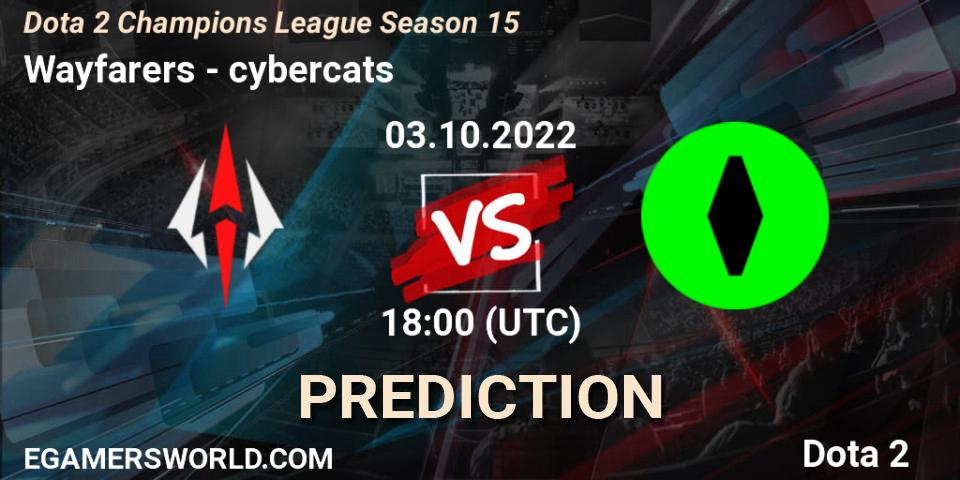 Wayfarers - cybercats: ennuste. 03.10.2022 at 18:07, Dota 2, Dota 2 Champions League Season 15
