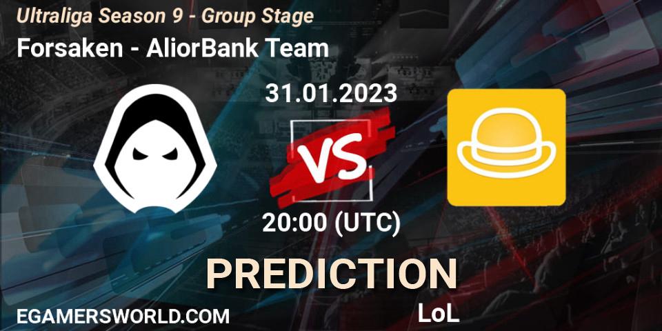 Forsaken - AliorBank Team: ennuste. 31.01.23, LoL, Ultraliga Season 9 - Group Stage