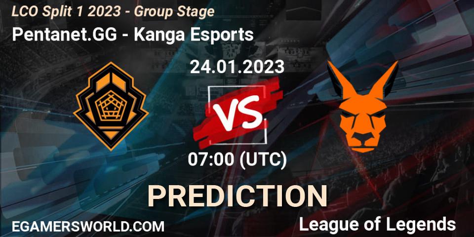 Pentanet.GG - Kanga Esports: ennuste. 24.01.2023 at 07:00, LoL, LCO Split 1 2023 - Group Stage
