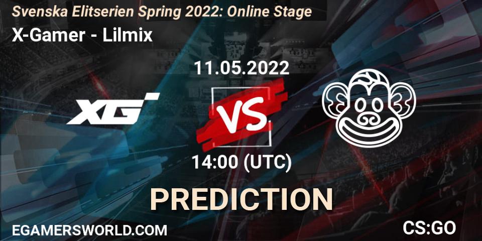 X-Gamer - Lilmix: ennuste. 11.05.2022 at 14:00, Counter-Strike (CS2), Svenska Elitserien Spring 2022: Online Stage