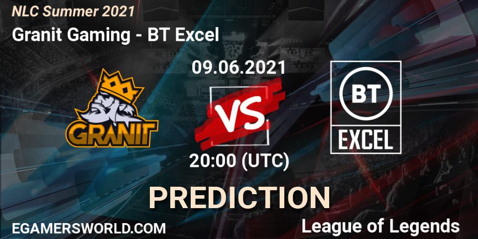 Granit Gaming - BT Excel: ennuste. 09.06.2021 at 20:00, LoL, NLC Summer 2021