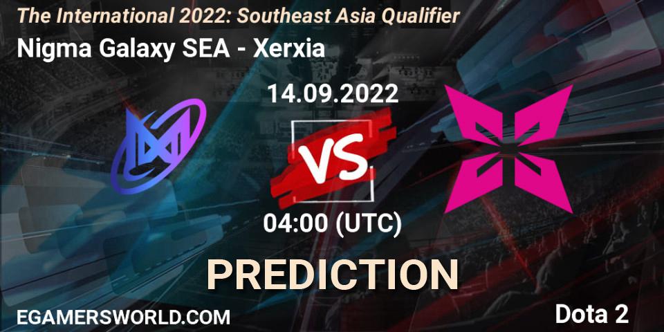 Nigma Galaxy SEA - Xerxia: ennuste. 14.09.22, Dota 2, The International 2022: Southeast Asia Qualifier