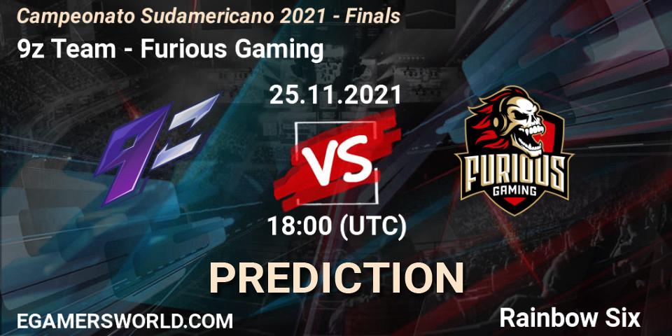 9z Team - Furious Gaming: ennuste. 25.11.2021 at 20:30, Rainbow Six, Campeonato Sudamericano 2021 - Finals