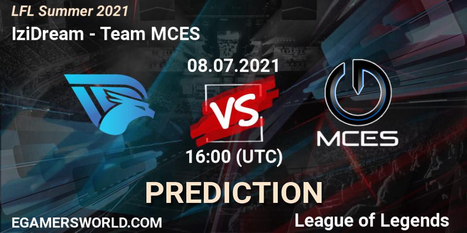IziDream - Team MCES: ennuste. 08.07.2021 at 16:00, LoL, LFL Summer 2021