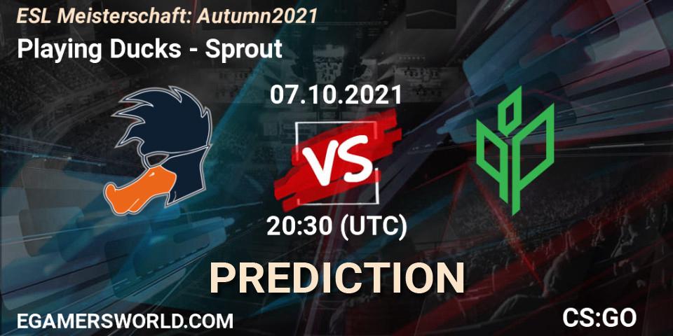 Playing Ducks - Sprout: ennuste. 07.10.21, CS2 (CS:GO), ESL Meisterschaft: Autumn 2021