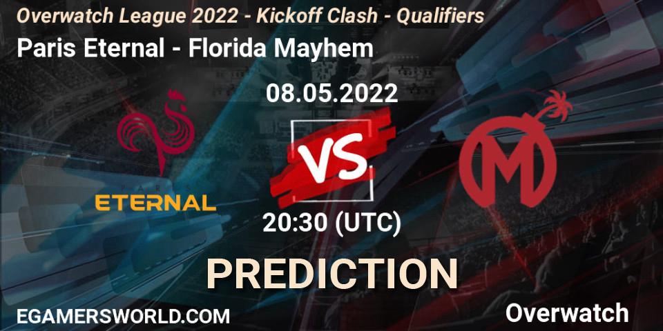 Paris Eternal - Florida Mayhem: ennuste. 08.05.2022 at 20:30, Overwatch, Overwatch League 2022 - Kickoff Clash - Qualifiers