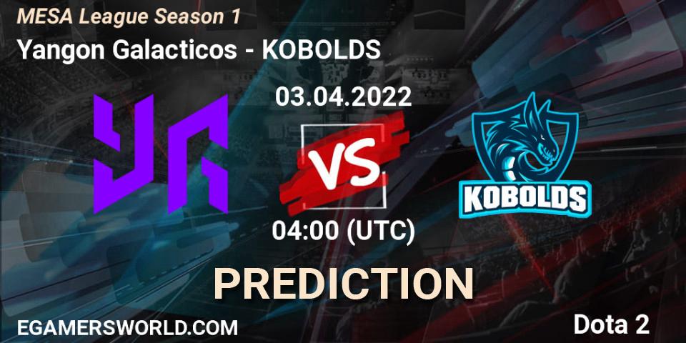 Yangon Galacticos - KOBOLDS: ennuste. 03.04.2022 at 04:10, Dota 2, MESA League Season 1