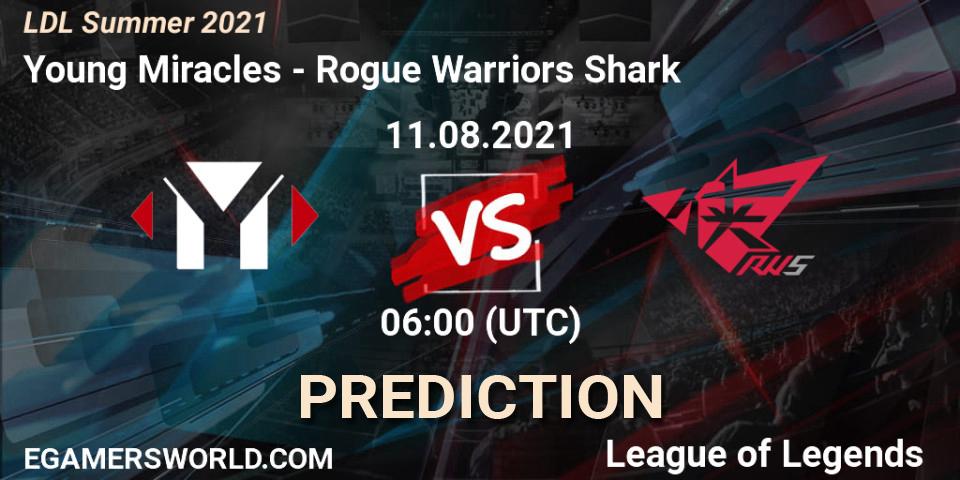 Young Miracles - Rogue Warriors Shark: ennuste. 11.08.21, LoL, LDL Summer 2021
