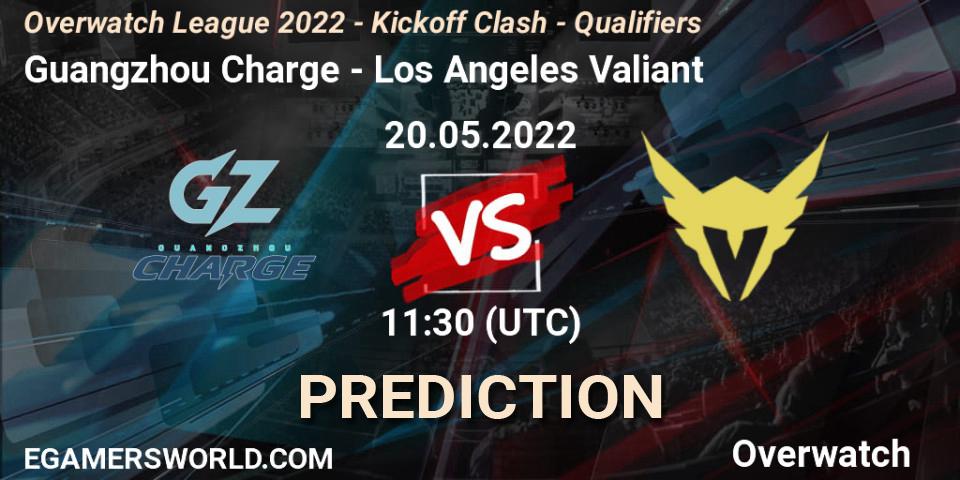 Guangzhou Charge - Los Angeles Valiant: ennuste. 20.05.2022 at 11:30, Overwatch, Overwatch League 2022 - Kickoff Clash - Qualifiers
