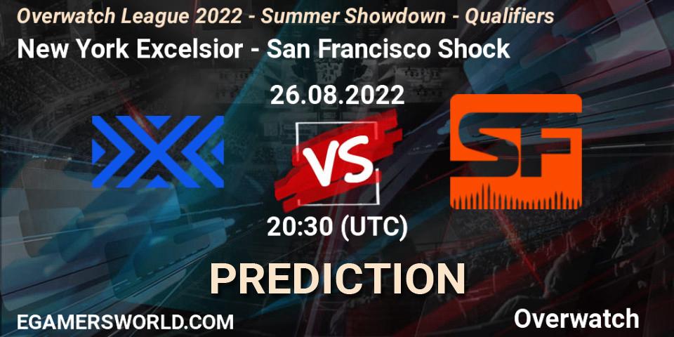 New York Excelsior - San Francisco Shock: ennuste. 26.08.22, Overwatch, Overwatch League 2022 - Summer Showdown - Qualifiers