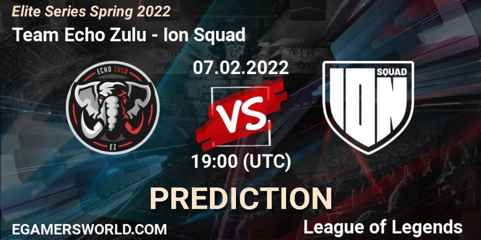 Team Echo Zulu - Ion Squad: ennuste. 07.02.22, LoL, Elite Series Spring 2022