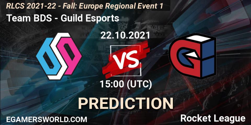 Team BDS - Guild Esports: ennuste. 22.10.2021 at 15:00, Rocket League, RLCS 2021-22 - Fall: Europe Regional Event 1