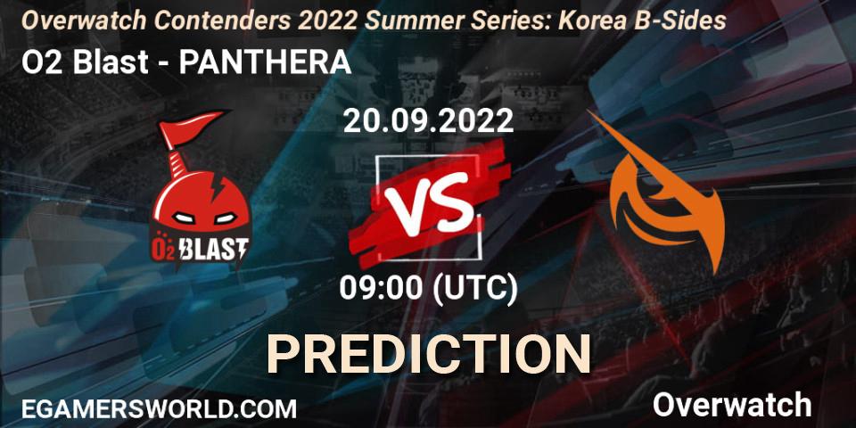 O2 Blast - PANTHERA: ennuste. 20.09.2022 at 09:00, Overwatch, Overwatch Contenders 2022 Summer Series: Korea B-Sides