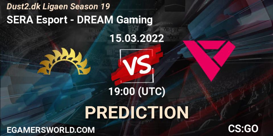 SERA Esport - DREAM Gaming: ennuste. 15.03.2022 at 19:00, Counter-Strike (CS2), Dust2.dk Ligaen Season 19