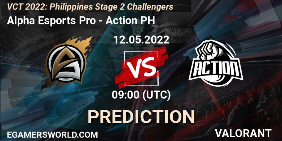 Alpha Esports Pro - Action PH: ennuste. 12.05.2022 at 09:45, VALORANT, VCT 2022: Philippines Stage 2 Challengers