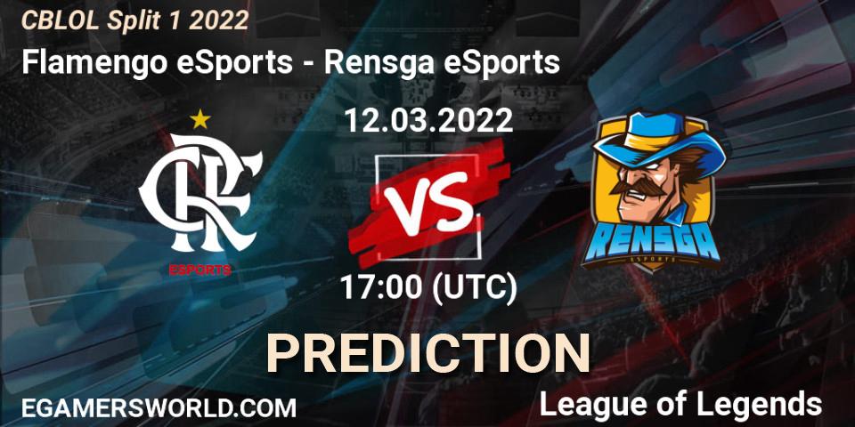 Flamengo eSports - Rensga eSports: ennuste. 12.03.2022 at 17:10, LoL, CBLOL Split 1 2022