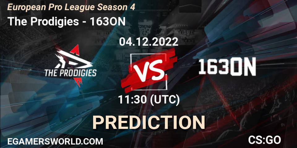 The Prodigies - 163ON: ennuste. 04.12.2022 at 11:30, Counter-Strike (CS2), European Pro League Season 4