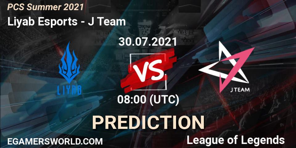 Liyab Esports - J Team: ennuste. 30.07.2021 at 08:00, LoL, PCS Summer 2021