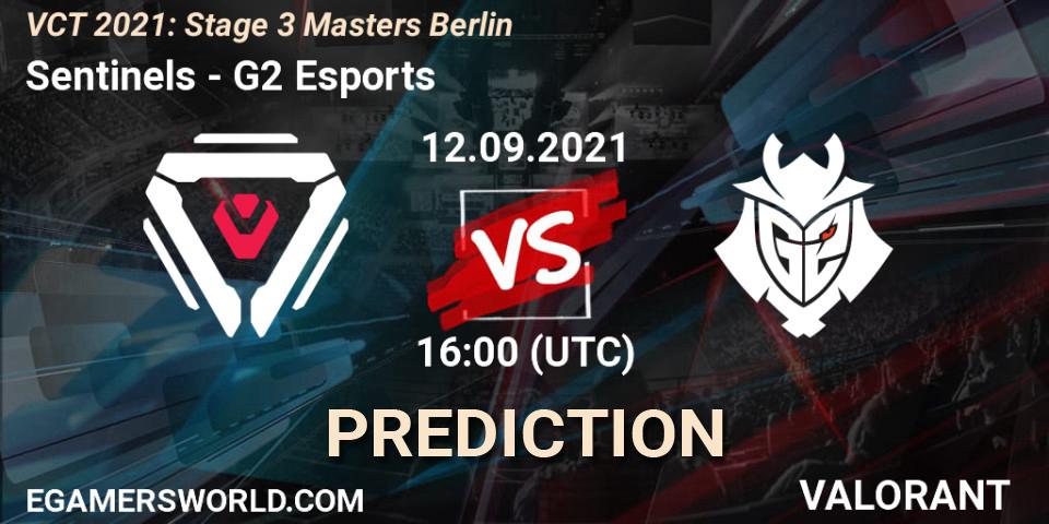 Sentinels - G2 Esports: ennuste. 12.09.2021 at 16:20, VALORANT, VCT 2021: Stage 3 Masters Berlin