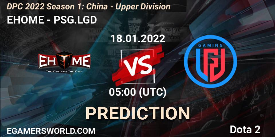 EHOME - PSG.LGD: ennuste. 18.01.2022 at 04:58, Dota 2, DPC 2022 Season 1: China - Upper Division