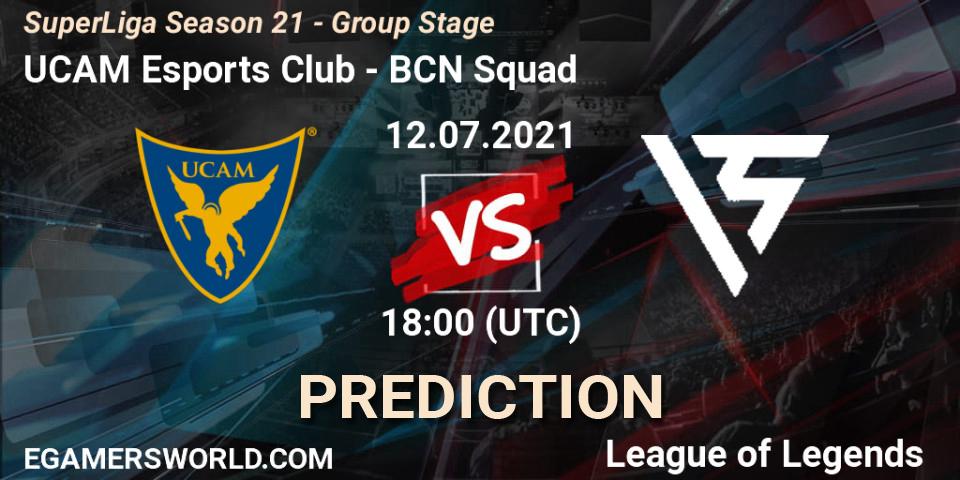 UCAM Esports Club - BCN Squad: ennuste. 12.07.21, LoL, SuperLiga Season 21 - Group Stage 